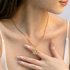 Collier pour femme avec pendentif gouvernail et chaîne réglable