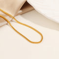 Collier classique à maillons gourmette pour femme