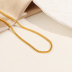 Collier classique à maillons gourmette pour femme