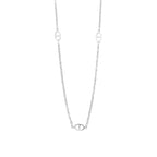 Collier pour femme au design ovale délicat
