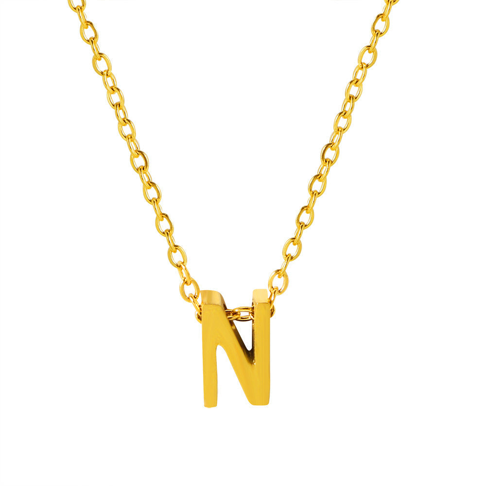 Collier pendentif initiale personnalisé pour femme