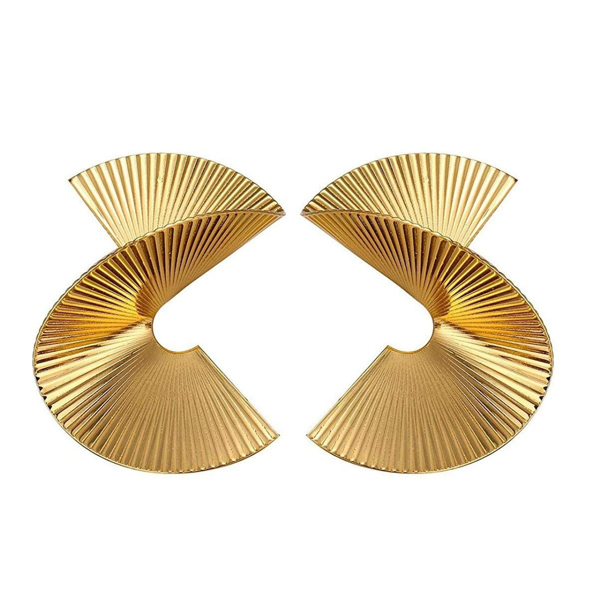 Boucles d'oreilles pendantes pour femme motif feuille