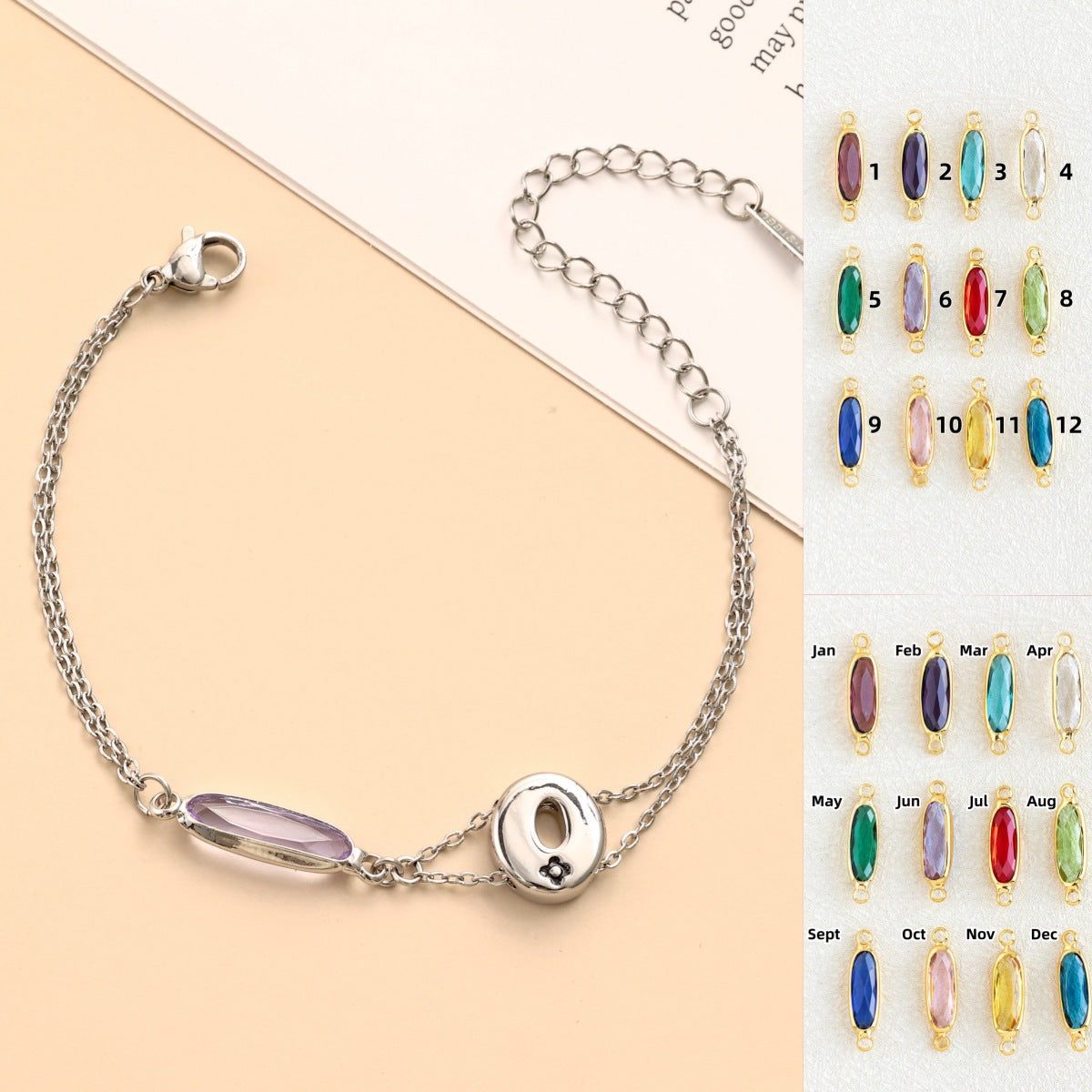Montre pour femme avec cristal facetté