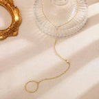Chaîne à maillons pour femme avec détails en zircone
