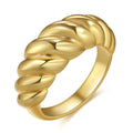 Bague élégante et tendance pour femme au design tressé