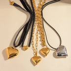 Bracelet pour femme avec perles élégantes et pendentif en forme de cœur