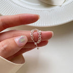Bracelet ouvert pour femme en acier inoxydable filigrane