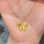 Collier pour femme avec pendentif papillon