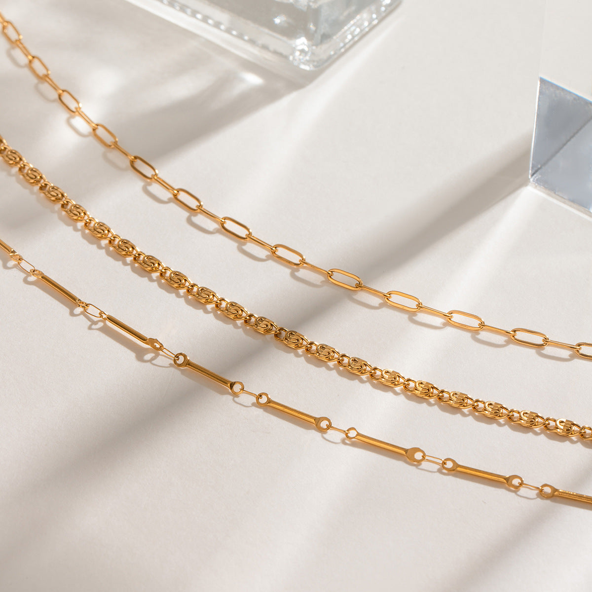 Collier pour femme en acier inoxydable hypoallergénique réglable