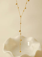 Collier élégant en Y avec perles