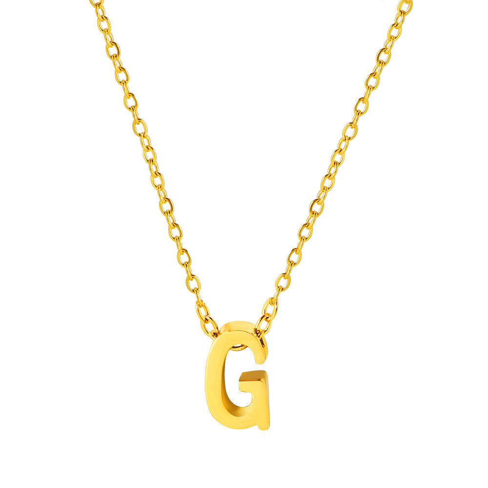 Collier pendentif initiale personnalisé pour femme