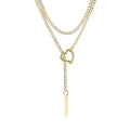 Collier pour femme avec pendentif cœur et chaîne à maillons moderne