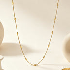 Collier élégant pour femme en acier inoxydable antiallergique