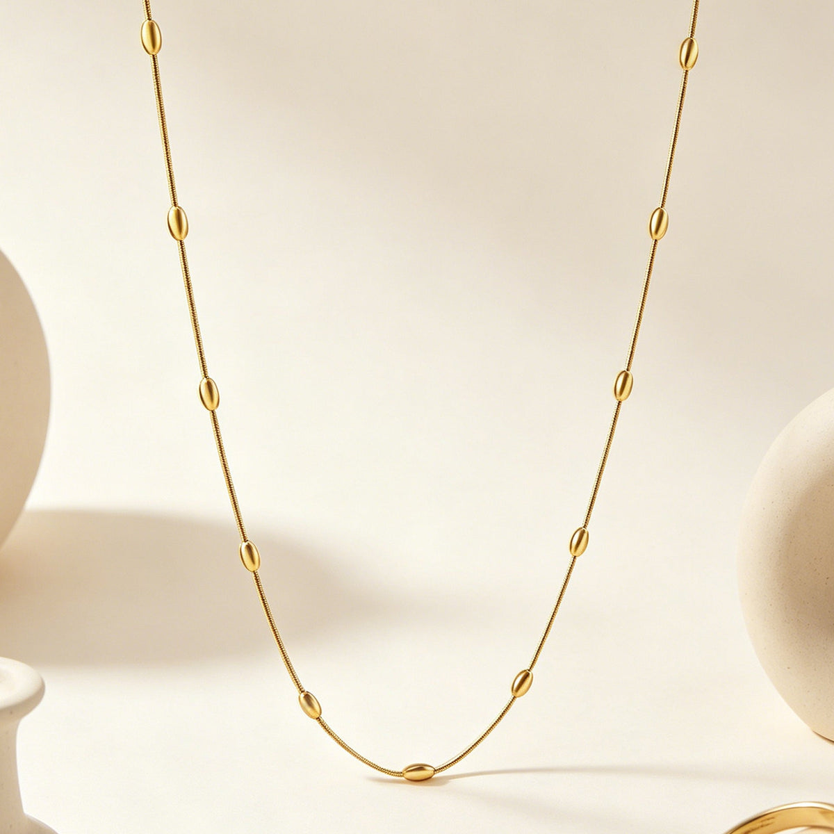 Collier élégant pour femme en acier inoxydable antiallergique