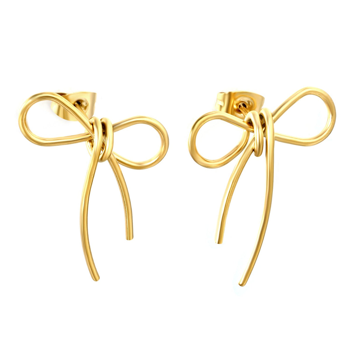 Boucles d'oreilles pour femme avec motif nœud