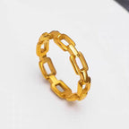 Bague moderne à maillons pour femme