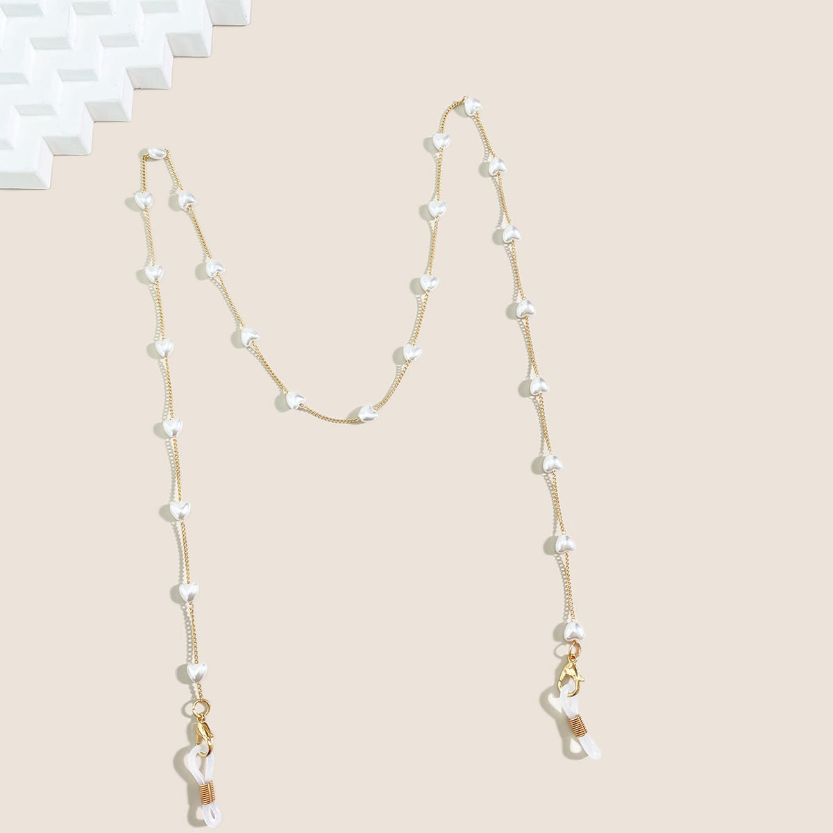 Chaîne de lunettes à perles élégante