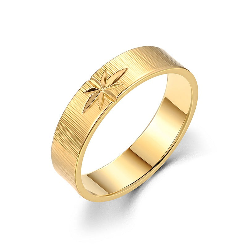 Bague pour homme avec structure de lignes artistique