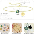 Bracelet pour femme avec pendentifs pierres précieuses colorées et design personnalisable