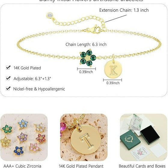 Bracelet pour femme avec pendentifs pierres précieuses colorées et design personnalisable