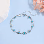 Bracelet de perles en forme de cœur