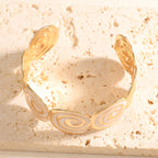 Bracelet jonc pour femme design spirale