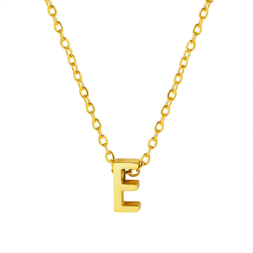 Collier pendentif initiale personnalisé pour femme