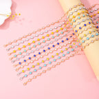 Choker à breloques florales