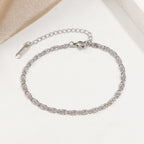 Ensemble collier et bracelet dorés texturés