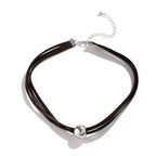 Collier multi-rangs pour femme avec accents dorés