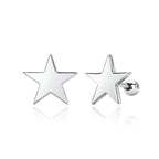 Boucles d'oreilles étoiles en argent sterling 925