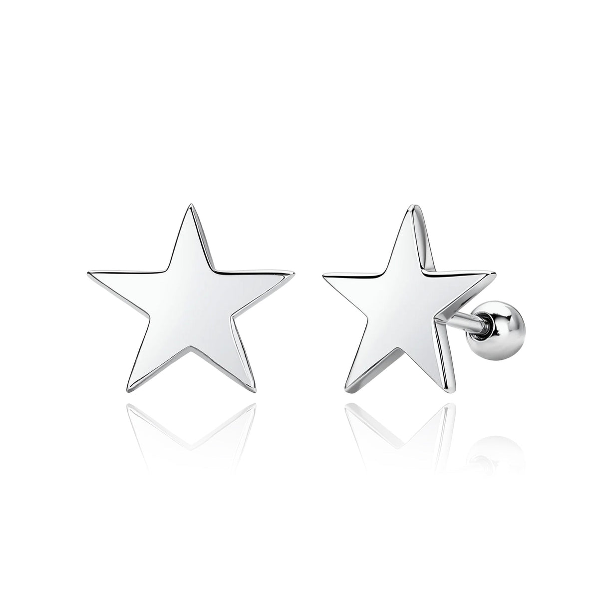 Boucles d'oreilles étoiles en argent sterling 925