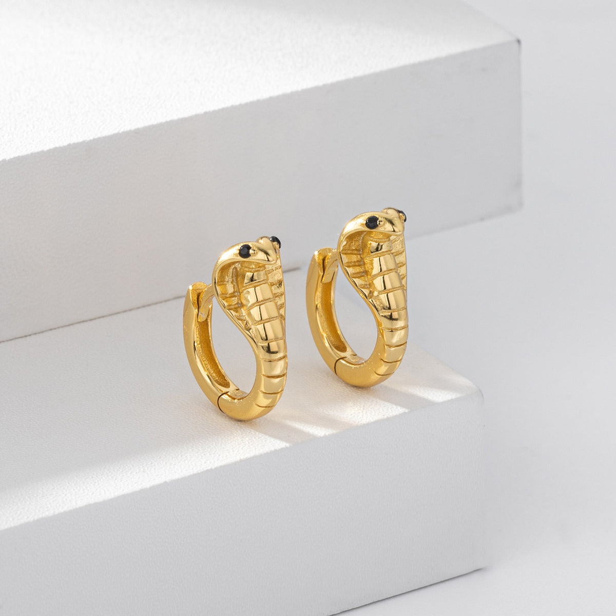 Boucles d'oreilles pendantes pour femme au design serpent élégant en argent sterling 925