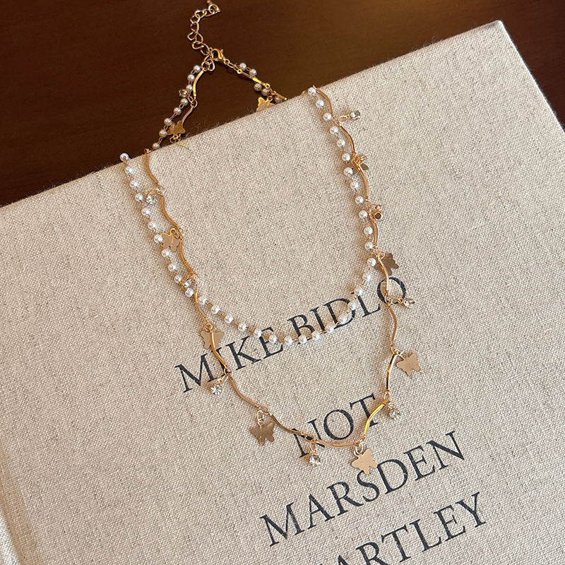 Collier superposé en opale et perles