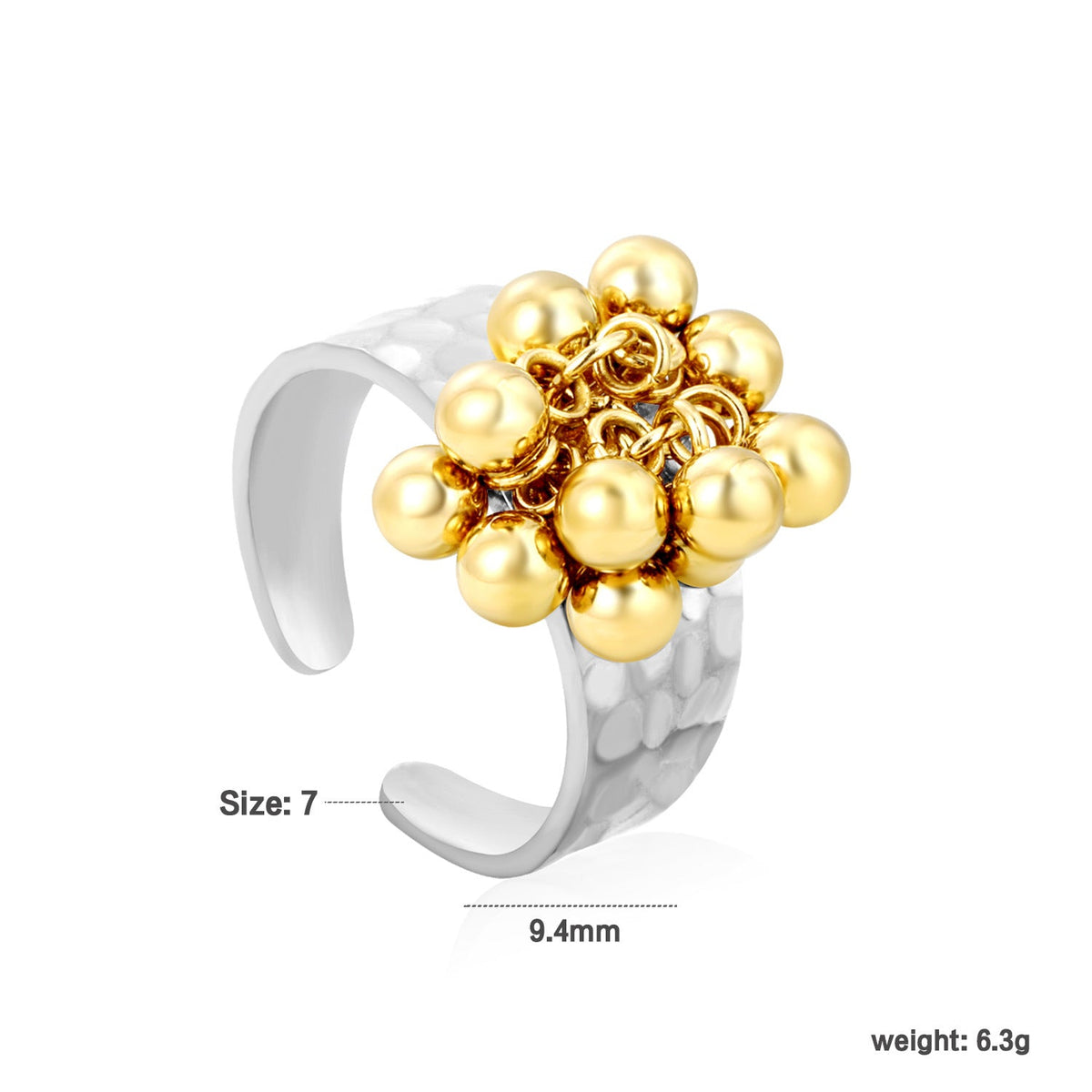 Bracelet ouvert pour femme avec pendentif perle