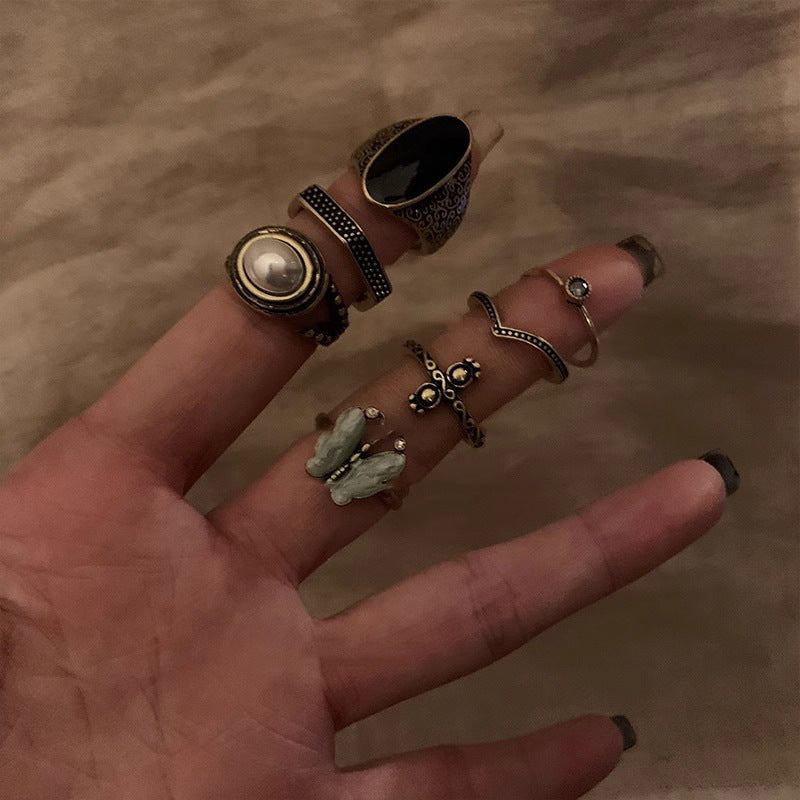 Bague pour femme avec onyx et design délicat