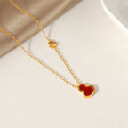 Collier élégant avec pendentif pierre précieuse pour femme
