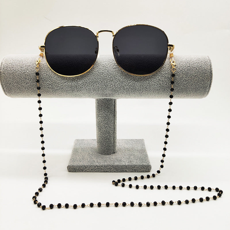 Bijou porte-lunettes en perles de cristal