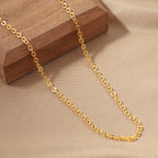 Collier à chaîne texturée pour femme