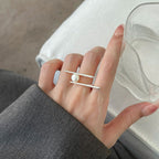 Bague perle minimaliste pour femme