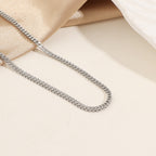 Collier classique à maillons gourmette pour femme