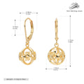 Boucles d'oreilles pendantes design filigrane en argent sterling 925