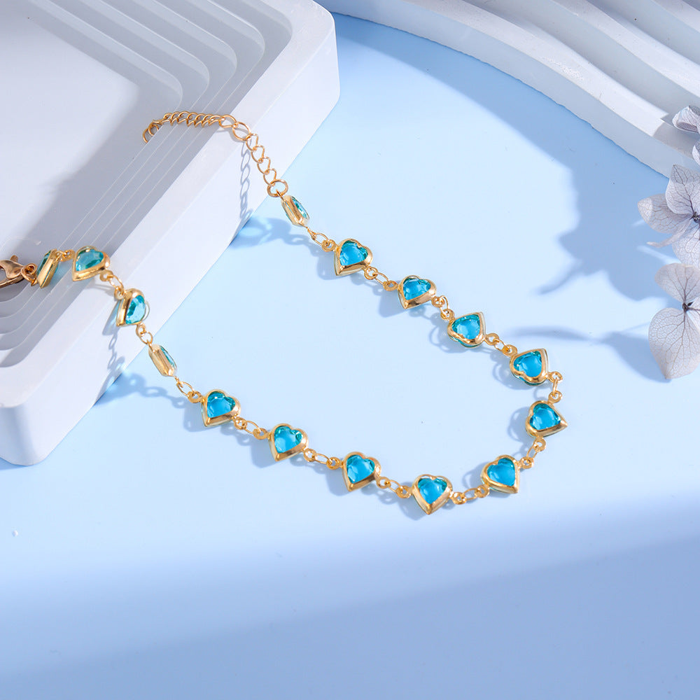 Bracelet avec breloque cœur
