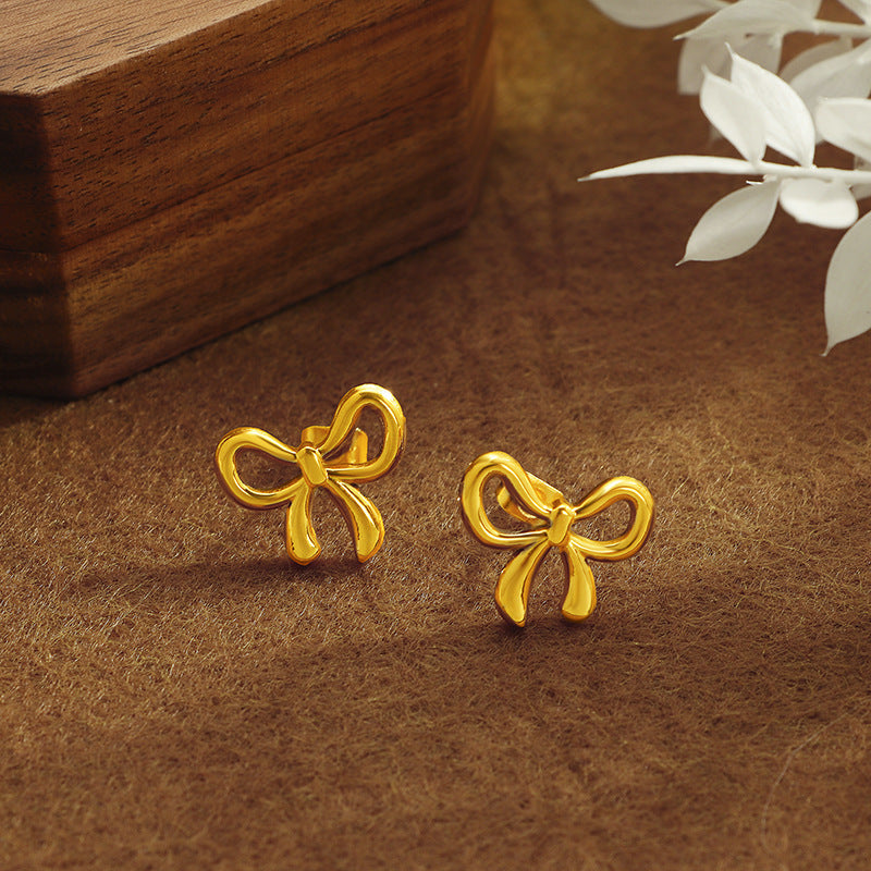 Boucles d'oreilles nœud pour femme
