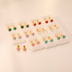 Boucles d'oreilles modernes en forme d'étoile pour femme