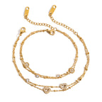 Bracelet pour femme avec zircons et design durable