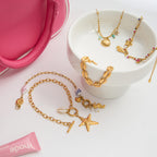 Bracelet pour femme style marin avec coquillages
