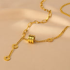 Collier Lariat à plusieurs rangs pour femme