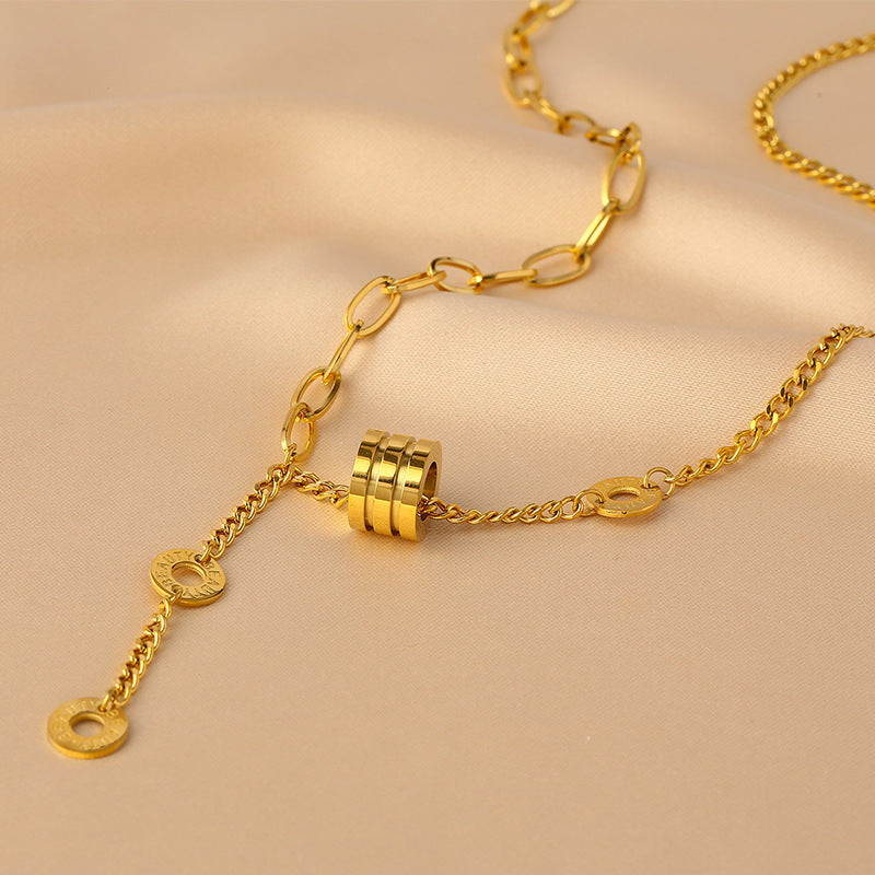 Collier Lariat à plusieurs rangs pour femme