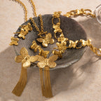 Bracelet rigide filigrane pour femme avec motif papillon